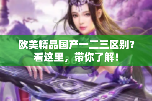 欧美精品国产一二三区别？看这里，带你了解！