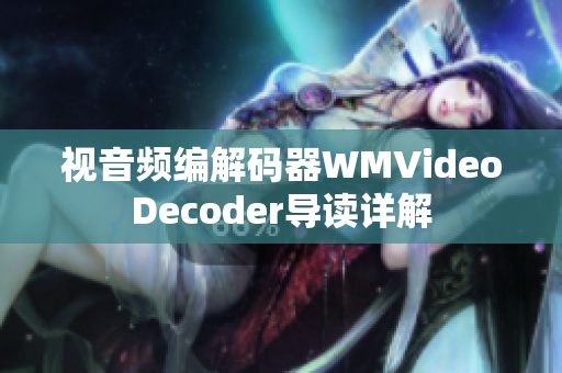 视音频编解码器WMVideoDecoder导读详解