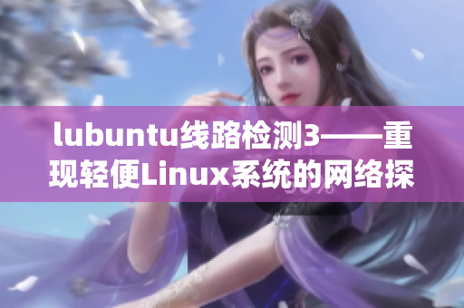 lubuntu线路检测3——重现轻便Linux系统的网络探测