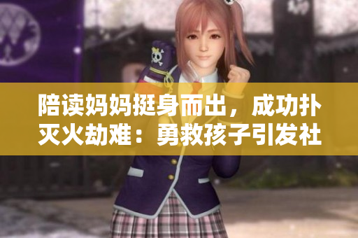 陪读妈妈挺身而出，成功扑灭火劫难：勇救孩子引发社会关注