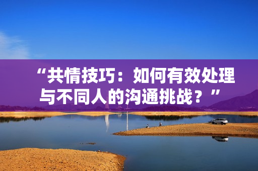“共情技巧：如何有效处理与不同人的沟通挑战？”