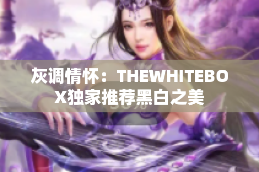 灰调情怀：THEWHITEBOX独家推荐黑白之美