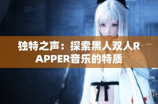 独特之声：探索黑人双人RAPPER音乐的特质