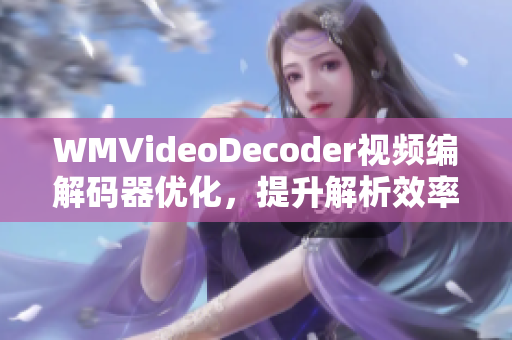 WMVideoDecoder视频编解码器优化，提升解析效率