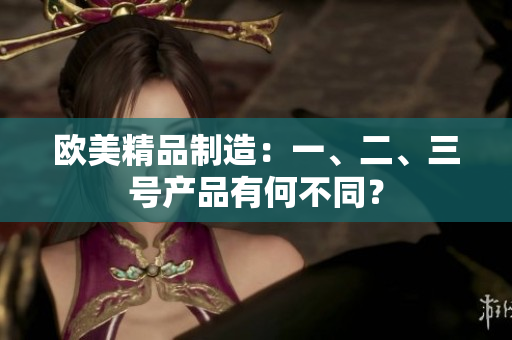 欧美精品制造：一、二、三号产品有何不同？