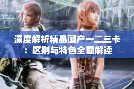 深度解析精品国产一二三卡：区别与特色全面解读