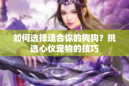 如何选择适合你的狗狗？挑选心仪宠物的技巧