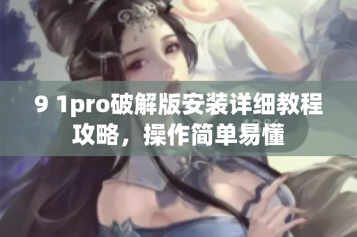 9 1pro破解版安装详细教程攻略，操作简单易懂