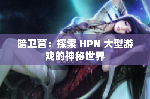 暗卫营：探索 HPN 大型游戏的神秘世界