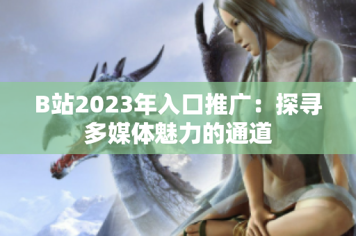 B站2023年入口推广：探寻多媒体魅力的通道