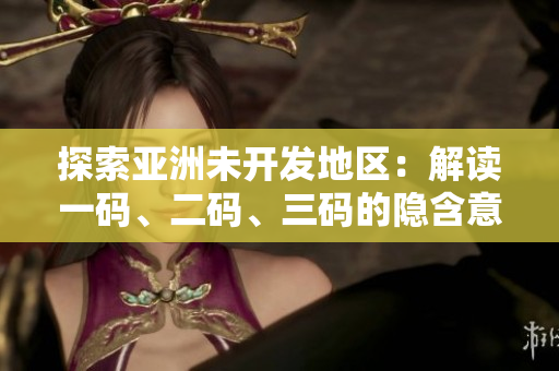 探索亚洲未开发地区：解读一码、二码、三码的隐含意义