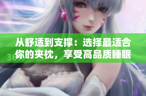 从舒适到支撑：选择最适合你的夹枕，享受高品质睡眠