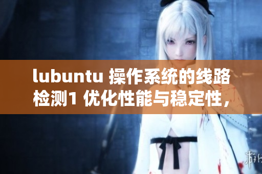 lubuntu 操作系统的线路检测1 优化性能与稳定性，提升操作体验