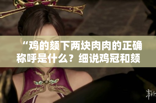 “鸡的颏下两块肉肉的正确称呼是什么？细说鸡冠和颏下垂肉的奥秘！”