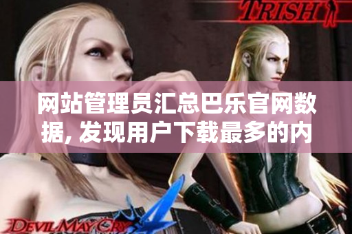 网站管理员汇总巴乐官网数据, 发现用户下载最多的内容