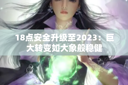 18点安全升级至2023：巨大转变如大象般稳健