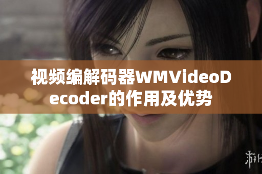视频编解码器WMVideoDecoder的作用及优势