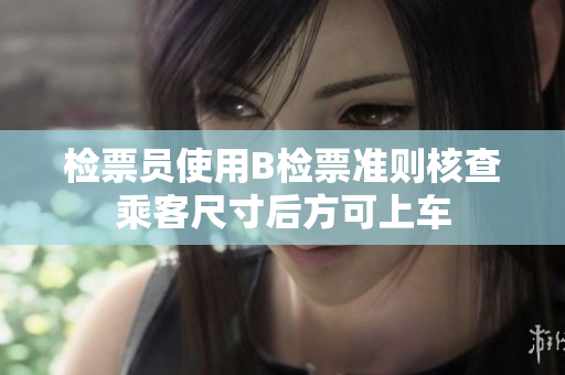 检票员使用B检票准则核查乘客尺寸后方可上车