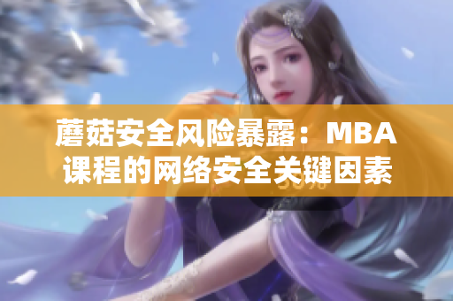 蘑菇安全风险暴露：MBA课程的网络安全关键因素
