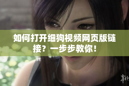 如何打开细狗视频网页版链接？一步步教你！