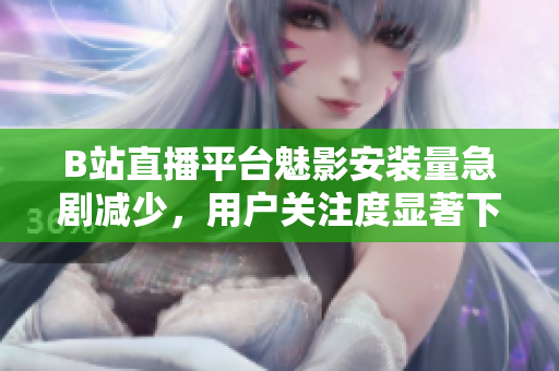 B站直播平台魅影安装量急剧减少，用户关注度显著下降
