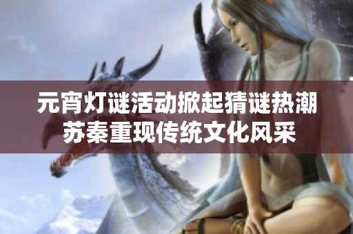 元宵灯谜活动掀起猜谜热潮 苏秦重现传统文化风采