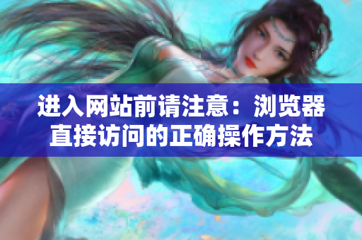 进入网站前请注意：浏览器直接访问的正确操作方法