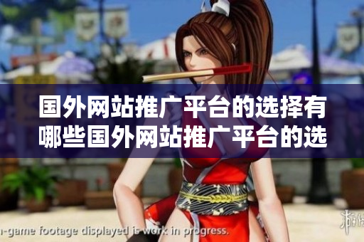 国外网站推广平台的选择有哪些国外网站推广平台的选择有哪些