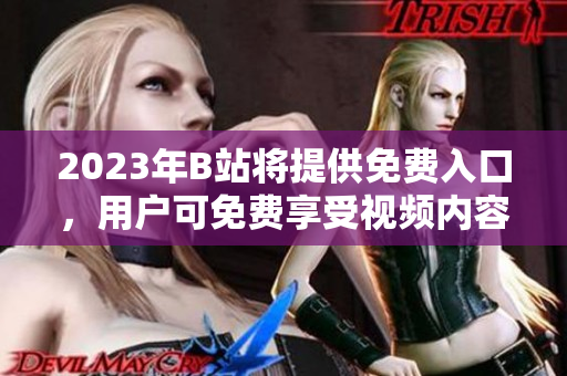2023年B站将提供免费入口，用户可免费享受视频内容