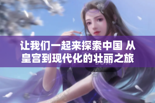 让我们一起来探索中国 从皇宫到现代化的壮丽之旅