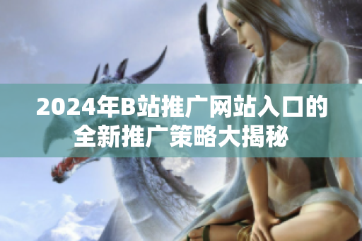 2024年B站推广网站入口的全新推广策略大揭秘