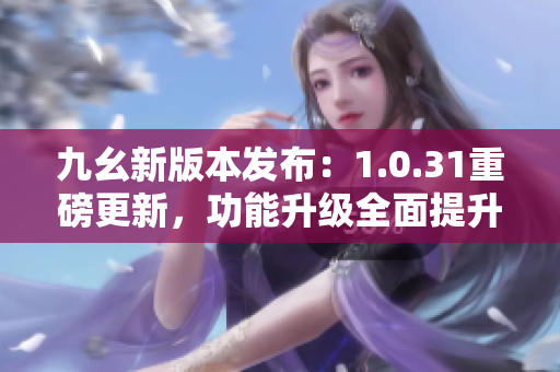九幺新版本发布：1.0.31重磅更新，功能升级全面提升用户体验
