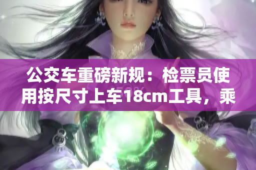 公交车重磅新规：检票员使用按尺寸上车18cm工具，乘客需配合安检程序上车