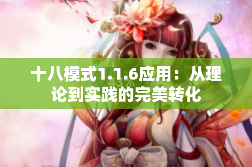 十八模式1.1.6应用：从理论到实践的完美转化