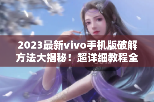 2023最新vivo手机版破解方法大揭秘！超详细教程全免费