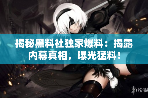 揭秘黑料社独家爆料：揭露内幕真相，曝光猛料！