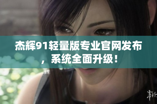 杰辉91轻量版专业官网发布，系统全面升级！