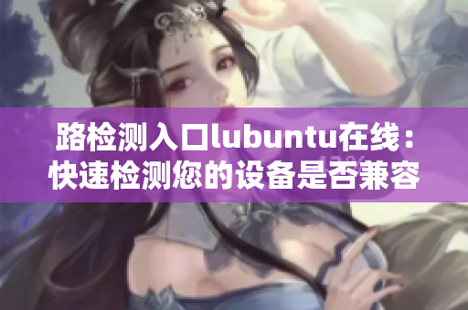 路检测入口lubuntu在线：快速检测您的设备是否兼容Lubuntu