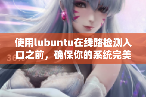 使用lubuntu在线路检测入口之前，确保你的系统完美运行