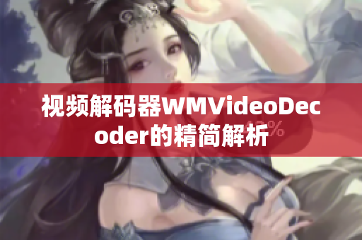视频解码器WMVideoDecoder的精简解析