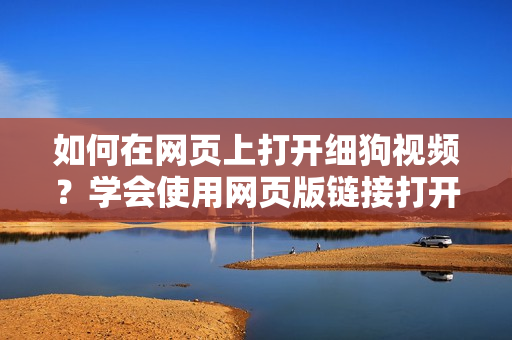 如何在网页上打开细狗视频？学会使用网页版链接打开细狗视频视频方法