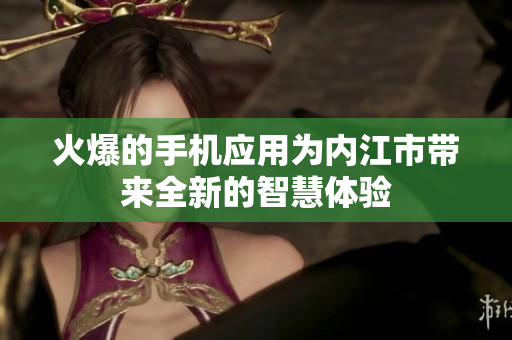 火爆的手机应用为内江市带来全新的智慧体验