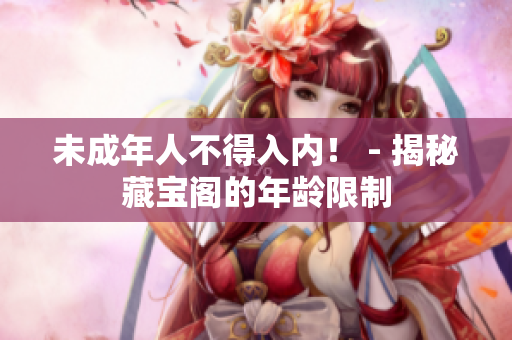 未成年人不得入内！ - 揭秘藏宝阁的年龄限制