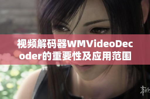 视频解码器WMVideoDecoder的重要性及应用范围