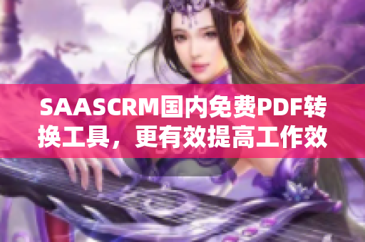 SAASCRM国内免费PDF转换工具，更有效提高工作效率