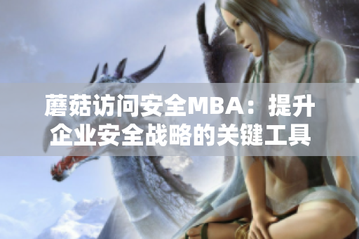 蘑菇访问安全MBA：提升企业安全战略的关键工具