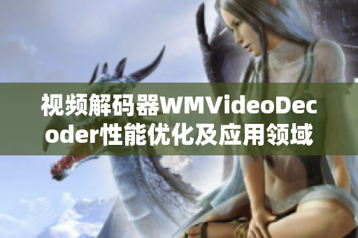 视频解码器WMVideoDecoder性能优化及应用领域拓展