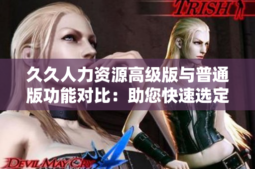 久久人力资源高级版与普通版功能对比：助您快速选定最适合您的版本